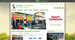 Desktop Screenshot of cascinacattafame.it