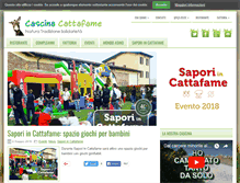 Tablet Screenshot of cascinacattafame.it